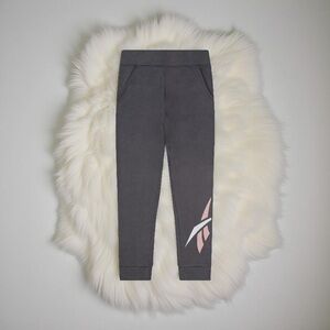 Girls Classic Reebok Grey & Pink Joggers Gift Gym Athletic Wear All Seasons